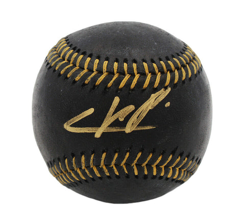 Cristian Pache Signed Atlanta Braves Rawlings OML Black MLB Baseball