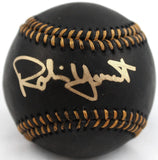 Robin Yount Autographed Rawlings OML Black Baseball-Beckett W Hologram *Gold