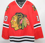 Dennis Hull Signed Blackhawks Jersey Inscribed "Let's Go Hawks" (JSA COA)