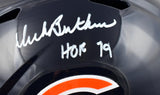 Dick Butkus Autographed Chicago Bears F/S Speed Helmet w/HOF - JSA W *White