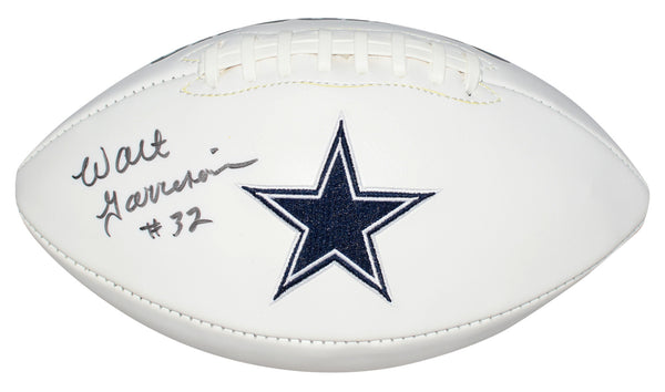 WALT GARRISON AUTOGRAPHED SIGNED DALLAS COWBOYS WHITE LOGO FOOTBALL COA