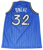 ORLANDO MAGIC SHAQUILLE O'NEAL SIGNED #32 BLUE BASKETBALL JERSEY BECKETT