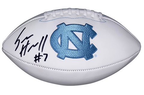 SAM HOWELL AUTOGRAPHED NORTH CAROLINA TAR HEELS LOGO FOOTBALL BECKETT