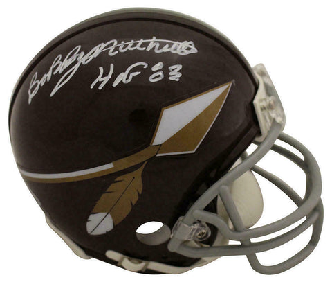 Bobby Mitchell Autographed/Signed Washington Redskins Mini Helmet HOF BAS 23846