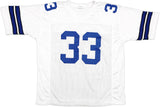 DALLAS COWBOYS TONY DORSETT AUTOGRAPHED WHITE FOOTBALL JERSEY JSA STOCK #228103