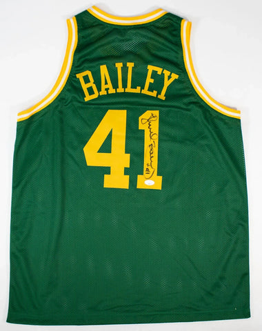 Thurl Bailey Signed Utah Jazz Jersey (JSA COA) 1983 1st Rnd Draft Pk / N C State