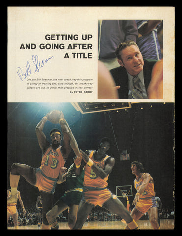 Bill Sharman Autographed Signed 8x11 Magazine Photo Boston Celtics SKU #237845