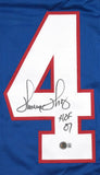 Thurman Thomas Autographed Blue Pro Style Jersey w/HOF - Beckett W Holo *Black