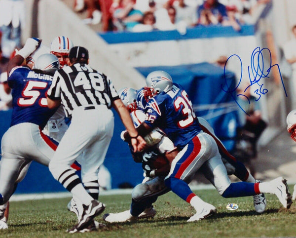 Lawyer Milloy New England Patriots Signed 16x20 Photo Vintage Pats Alumni