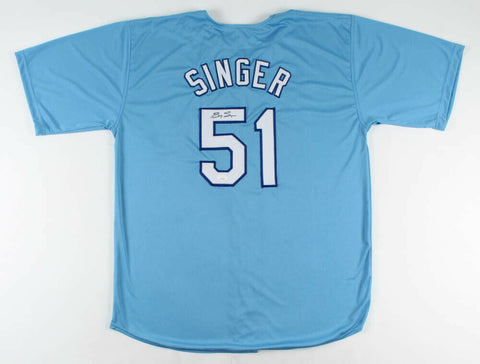 Brady Singer Signed Royals Jersey (JSA COA) Kansas City's 1st Rnd Pck 2018 Draft