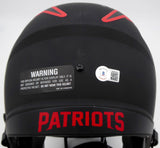 Mac Jones Auto Patriots Eclipse Full Size Helmet (Light Auto) Beckett WS86065