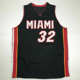 Autographed/Signed SHAQUILLE SHAQ O'NEAL Miami Black Jersey Beckett BAS COA Auto