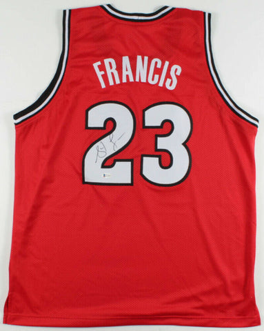 Steve Francis Signed Maryland Terrapins Jersey (Beckett COA) 3xAll Star Guard