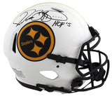 Steelers Jerome Bettis "HOF 15" Signed Lunar F/S Speed Proline Helmet BAS Wit