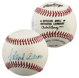 Braves Hank Aaron Authentic Signed Charles Feeney Onl Baseball JSA #YY61141