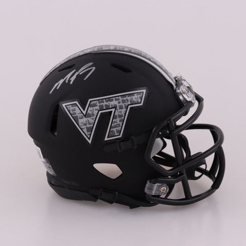 Michael Vick Signed Virginia Tech Hokies Matte Black Speed Mini Helmet (Beckett)