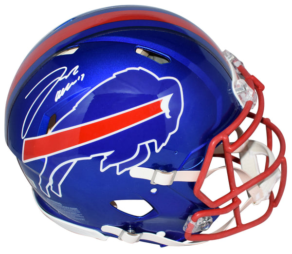 JOSH ALLEN AUTOGRAPHED BUFFALO BILLS FLASH AUTHENTIC SPEED HELMET BECKETT