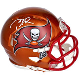 TOM BRADY Autographed Tampa Bay Buccaneers Flash Speed Mini Helmet FANATICS