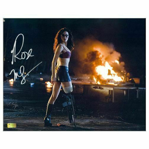 Rose McGowan Autographed Grindhouse Planet Terror Explosive 8x10 Photo