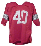 Hopalong Cassady Autographed Ohio State Buckeyes XL Red Jersey JSA 18064