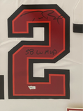 Tom Brady Autographed "SB LV MVP" Buccaneers Framed Nike White Jersey Fanatics