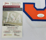 John Starks Signed New York Knicks Home Jersey (JSA COA) 1994 NBA All Star Guard