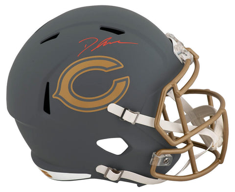 D'Andre Swift Signed Bears SLATE Riddell Full Size Speed Replica Helmet (SS COA)