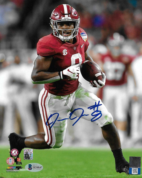 Josh Jacobs Autographed Alabama Crimson Tide 8x10 Beckett Witnessed #2