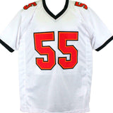 Derrick Brooks Signed White Pro Style Jersey W/ 2 Insc- Beckett W Holo *Silver