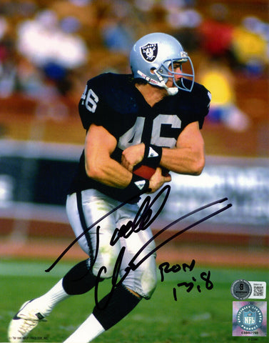 Todd Christensen Autographed Oakland Raiders 8x10 Photo BAS 45651