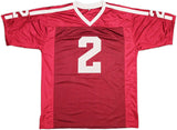 TEXAS A&M AGGIES JOHNNY MANZIEL AUTOGRAPHED MAROON JERSEY JSA STOCK #237092