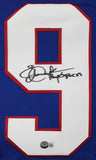 Eric Dickerson Signed SMU Mustangs Jersey (Beckett) LA Rams All Time Leading R.B