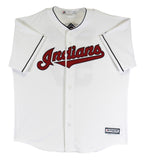 Indians Shane Bieber "2x Insc" Signed White Majestic Cool Base Jersey BAS Wit