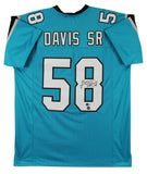 Thomas Davis Sr. Signed Carolina Panthers Jersey (Beckett) 3xPro Bowl L B