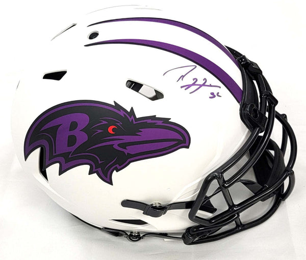 Ray Lewis Autographed Baltimore Ravens Lunar Eclipse Authentic Helmet Beckett