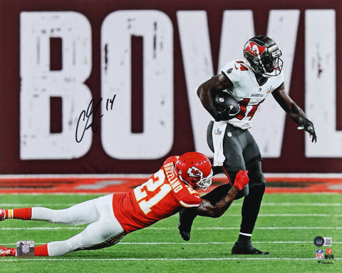 CHRIS GODWIN SIGNED TAMPA BAY BUCS BUCCANEERS SUPER BOWL LV 16x20 PHOTO BECKETT