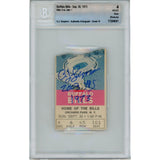 OJ Simpson Autographed Buffalo Bills 09/30/73 Ticket Stub 2003 yds Beckett 48171