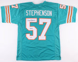 Dwight Stephenson Signed Miami Dolphins Jersey Inscribed "HOF 98" (Beckett)