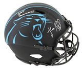 Panthers Luke Kuechly "KP" Signed Eclipse FS Speed Proline Helmet w/ Case BAS W