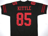 George Kittle Autographed Black Pro Style Jersey - Beckett W Hologram *Black