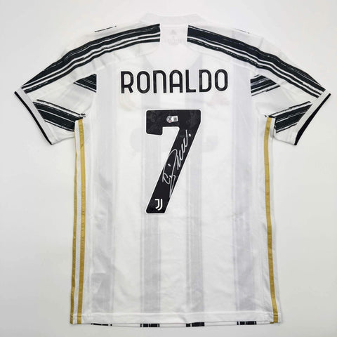 Autographed/Signed Cristiano Ronaldo Real Madrid White Jersey Beckett BAS COA