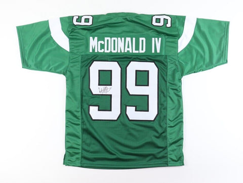 Will Mcdonald IV Signed Jets Jersey (JSA COA) New York 2023 1st Rnd Pk. Def. End