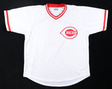 Joe Oliver Signed Cincinnati Reds Jersey Inscribed "1990 WSC" (JSA) / Catcher