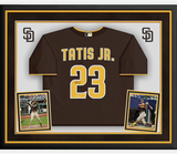 FERNANDO TATIS Jr. Autographed San Diego Padres Framed Nike Away Jersey FANATICS