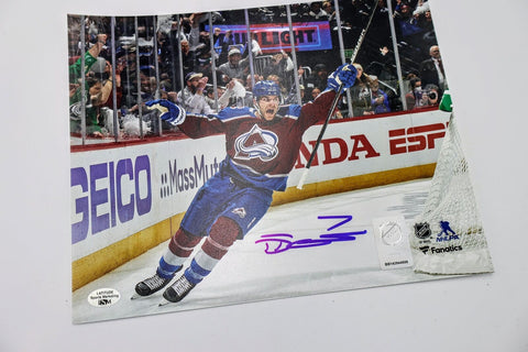 Devon Toews Colorado Avalanche Signed 8x10 Photo LSM COA