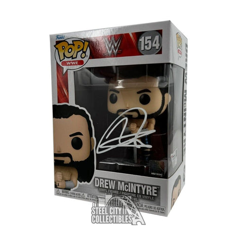 Drew McIntyre Autographed WWE Funko Pop #154 - Fanatics