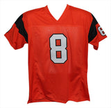 Jeff Blake Autographed/Signed Pro Style Orange XL Jersey Beckett 35989