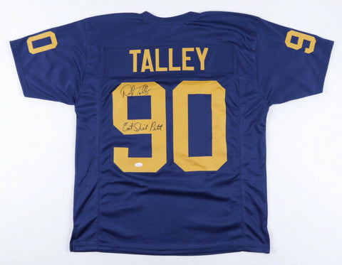 Darryl Talley Signed West Virginia Jersey Insc Eat S*** Pitt (JSA COA) Buffalo