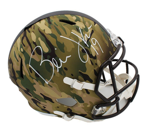 Bernie Kosar Signed Cleveland Browns Speed Full Size Camo NFL Helmet