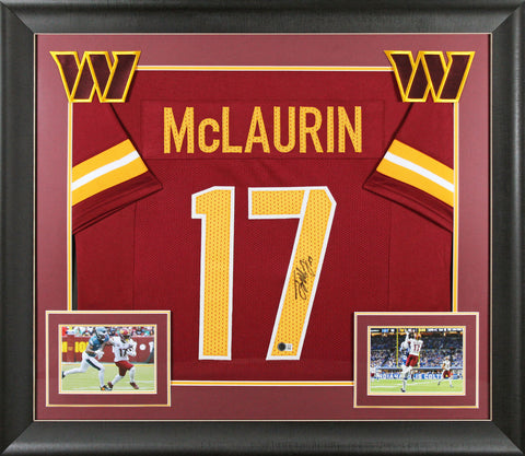 Terry McLaurin Authentic Signed Maroon Alt Pro Style Framed Jersey BAS Witnessed